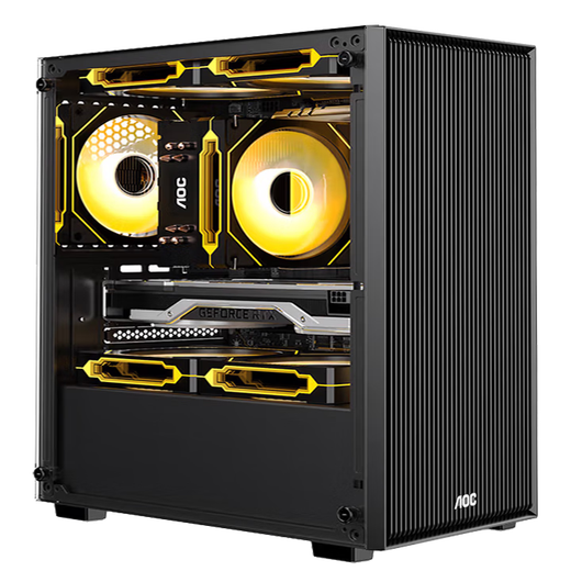 Navigator/AOC i5 13400F liter 14400F/RTX5060/304060 water-cooled game chicken office desktop computer host complete set DIY assembly computer complete set one i5 11400F丨16G丨1650 4G