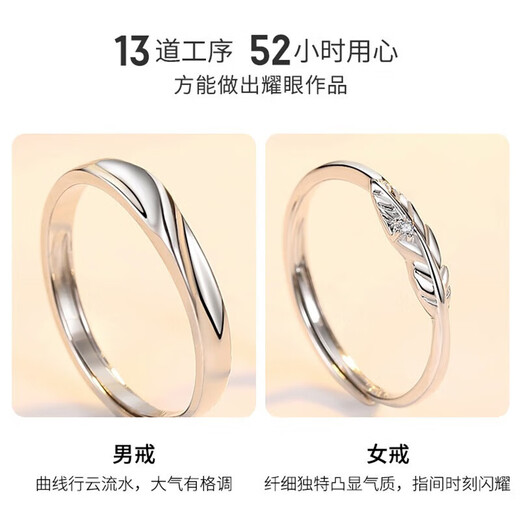 DR platinum couple ring pt950 platinum men's and women's engagement rings, a pair of Valentine's Day birthday gifts for girlfriends, Cupid's ring defaults to live and shut up to contact customers