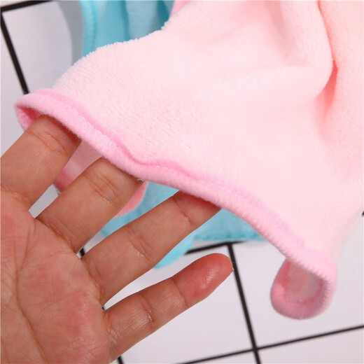 Qianhui hanging towel absorbent towel for home kitchen and bathroom thickened hand towel 1 pack random color