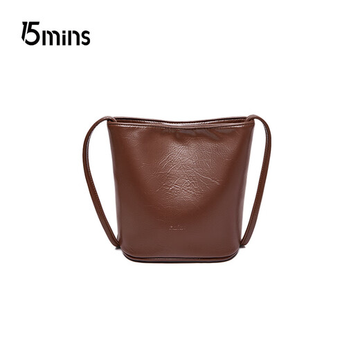 15MINS bag women's bag light luxury brand 2025 new bucket bag women's simple high-end single shoulder crossbody bag birthday gift