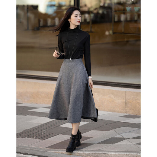 Demana Gentle Mask T Winter Commuting Half Turtle Collar Right Shoulder Bottoming Shirt Highly Elastic Fat-Inclusive Women's T-Shirt