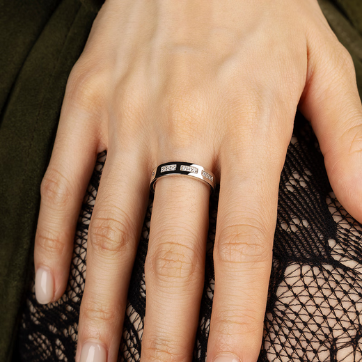 APM Monaco Zhou Yiran's same LOVE Morse code ring couple ring gift for girlfriend