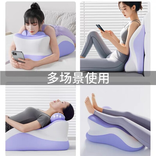 Jingyan Bed Sleeping Pillow Multifunctional Pillow Head and Back Cushion Soft Pack for Playing with Cell Phones Magic Pillow Sleeping Mat Upgraded with Headrest Double Gray Color Matching Care for the Cervical Vertebra Contains Pillow Core Soft Support丨Soothes the Neck丨Does Not Pressure the Chest