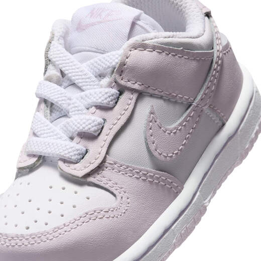Nike baby easy-to-wear flat sneakers winter boys and girls baby sneakers NIKE DUNK FB9107 128 white/light violet/light violet 26