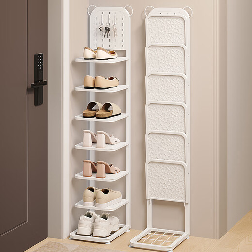 Wojia shoe rack foldable doorway home simple multi-layer shoe rack for rental housing space-saving shoe cabinet storage rack seven layers
