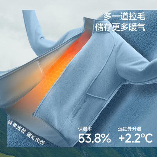 Beneunder Polar Fleece Jacket Fleece Jacket Plus Velvet Jacket Liner Jacket Men's Autumn and Winter PM130 Dusk Black M