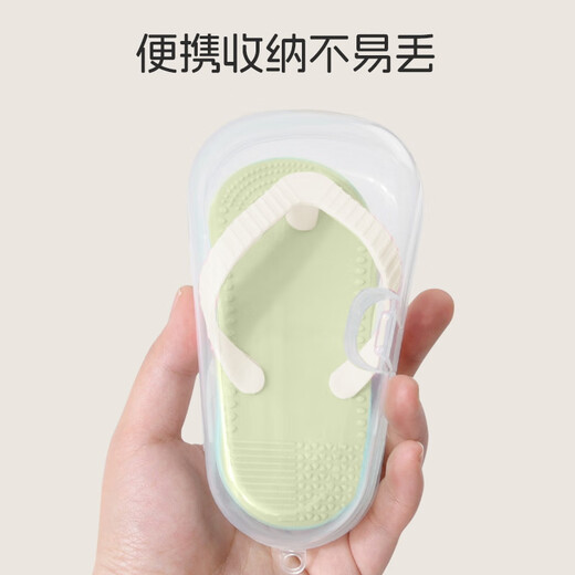 Dr. Ma's baby teether and molar stick, anti-eating hand slippers for 4 months and above, baby's oral toys, green