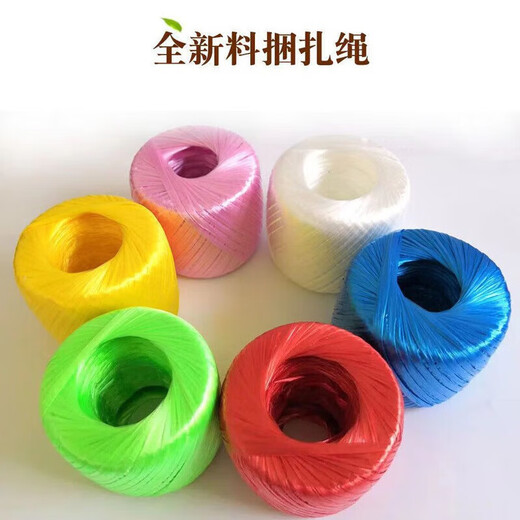 Verpackungsseil, Bündelung, Kunststoffseil, großes Bündel Nylon-Verpackungsseil, Strohballseil, verdicktes und verschleißfestes Verpackungsseil, ca. 100 Meter rot