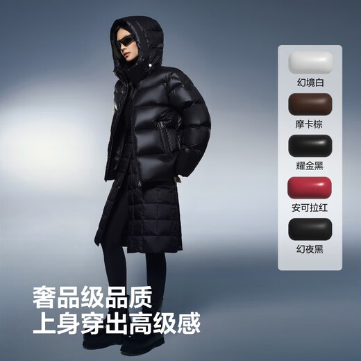 Bosideng 2025 Winter Classic Puff Thick Feather Hooded Stand Collar Short Down Jacket B250243120
