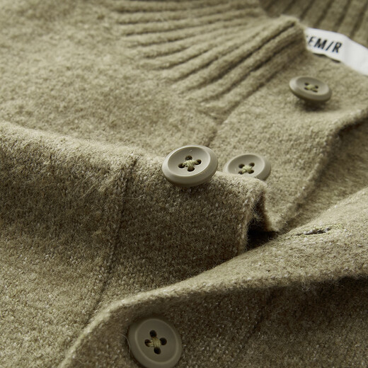 Semir Wang Anyu's same style Senrou sweater men's half-cardigan high-neck sweater with wool 25 sweater 109725107105