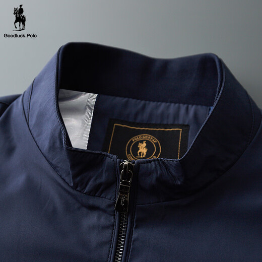 Polosport American Paul Classic Men's Thin Stand-up Collar Vest Autumn Thick Sleeveless Vest Vest Casual Vest Men Dark Blue 2XL 185/100A