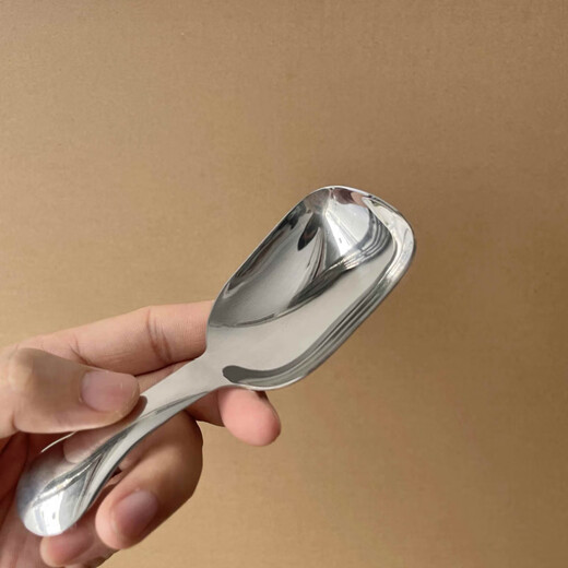RSRDDY304 stainless steel thickened short-handled teaspoon, mini small spoon, coffee measuring spoon, tea spoon, tea shovel, scoop, spoon, glossy tea spoon, 1 pack