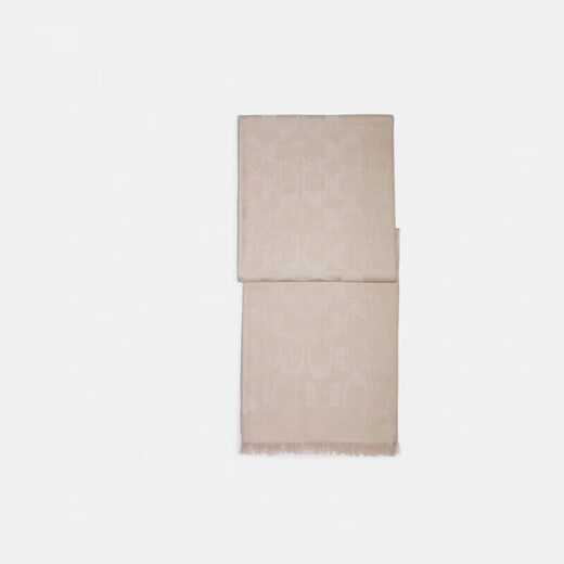 COACH brand direct supply, same style autumn and winter warm wool and mulberry silk scarf for men and women, light brown CB700 New Year gift