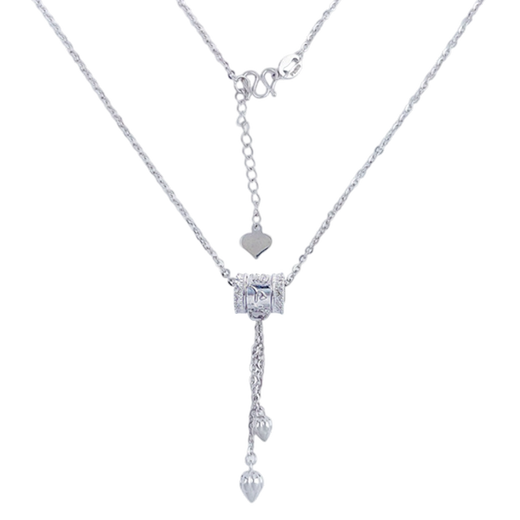 CHINA GOLD platinum six-character mantra tube bead necklace set about 7.34g
