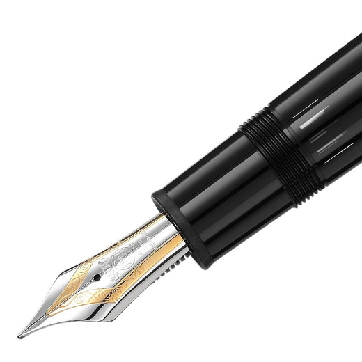 Montblanc (MONTBLANC) is open during the Spring Festival Meisterstück gold-plated fountain pen and ink pen p149 platinum-plated pre-sale F tip (0.5)