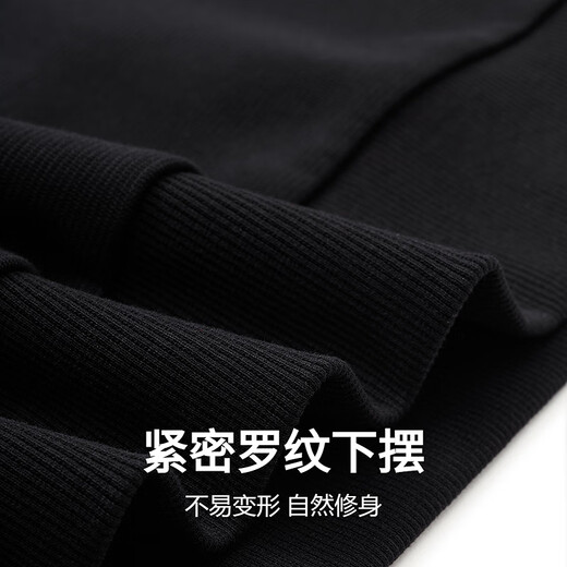 与狼共舞【重工刺绣】圆领卫衣男春秋男士简约百搭亲肤套头衫长袖上衣男