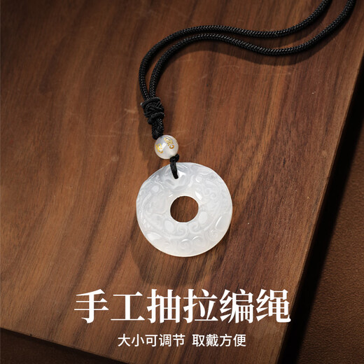 MANHE white chalcedony Pixiu safety buckle necklace for women 2025 new pendant wife birthday gift for girls and girlfriends