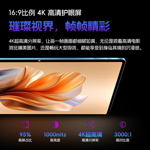 Honor Panda 2025 new tablet PC PadPro Dimensity 9400 flagship processor 165Hz high brush 4K ultra-clear screen plug-in card 5G + WIFI office online class entertainment two-in-one matte gray 512G + original keyboard and mouse 16G running flagship version dual card 5G full network WiFi 12 British