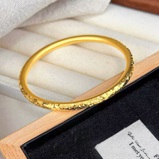 Authentic ancient Xiangyun bracelet, gold-plated silver bracelet, 999 plain ring bracelet, birthday gift for girlfriend, blooming flowers, 54 rings