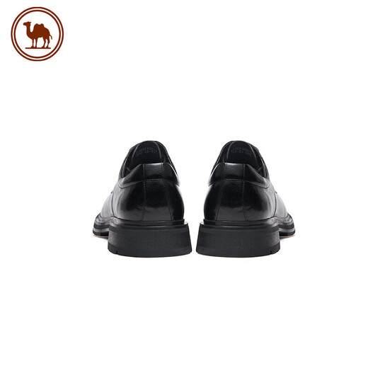 Camel business leather shoes comfortable casual cowhide men's shoes wedding banquet formal shoes P15A213014 black 42