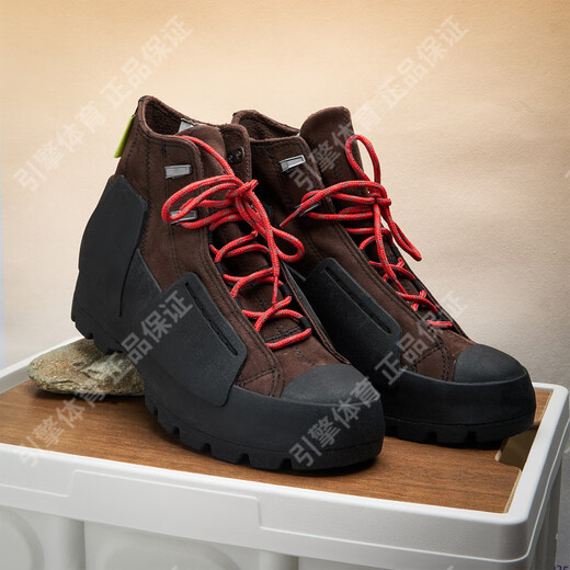 匡威（Converse）Gore-tex防水耐磨牛皮革机能风户外滑雪/登山鞋黑棕色169627C官方 黑棕 Kanye_姜涩琪同款169627C 35