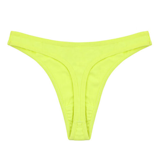 Men's thong high-cut pure cotton style hollow sexy butt-lifting T-pants low-waist macho nightclub seamless briefs trend Persimmon Orange 3XL170-190Jin Jin is equal to 0.5 kg