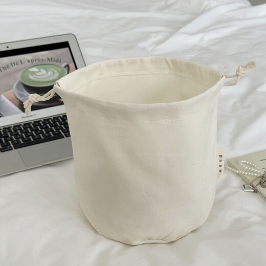 Yusenyi Women's Bucket Beam Storage Bag Large Capacity Round Bottom Debris Dustproof Cylinder Bag Middle Bag Bean Paste Green Medium Size Diameter 18