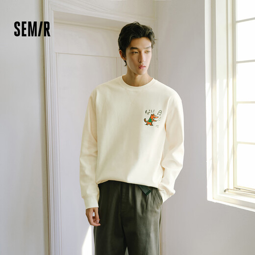 Semir long-sleeved T-shirt men's autumn and winter graffiti print couple wear textured inner wear 2025 bottoming shirt 109725101202