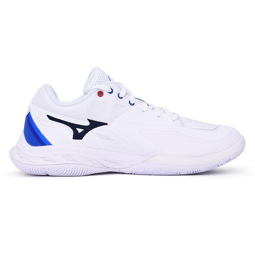 Mizuno's new WAVE FANG 2 men's and women's advanced stable support cushioning and wear-resistant badminton shoes 71GA231330 white/blue 42