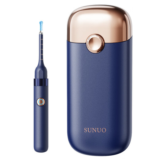 Shantou Lincun visual ear scoop high-definition ear scoop with tweezers, ear scoop tool, ear endoscopy tool, earwax cleaning tool, off-white, 17 accessories + storage box