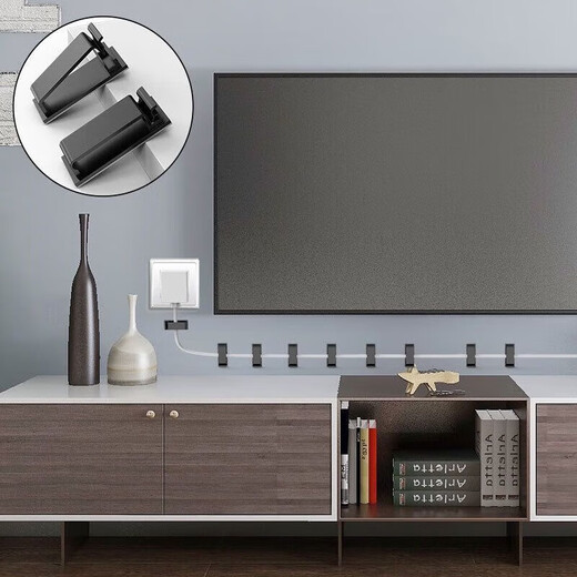 Desktop-Kabelmanagement durch nahtlose selbstklebende Desktop-Kabelrinne, Kabel, Netzwerk, Kabelaufbewahrung, Netzkabelaufbewahrung, Multifunktions-Kabelmanager, 5 Stück