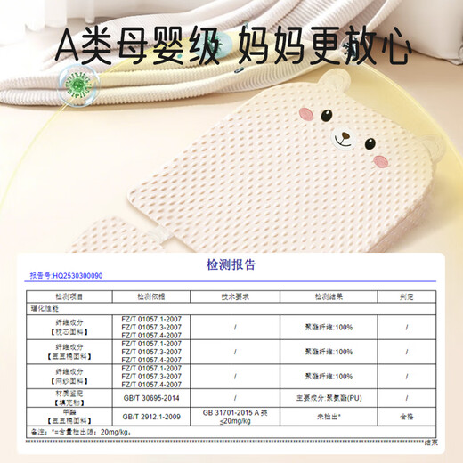 Aiboshi Slope Pillow Infant and Toddler Pad to Prevent Baby Vomiting Newborn Breastfeeding Lying Baby Pillow 0-3 Years Old Nursing Slope Pillow 0-3 Years Old Upgrade Slope + Leg Drag