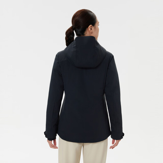 KOLON SPORT/Kolon MIST lightweight down jacket women's waterproof and windproof outdoor hooded lightweight goose down jacket LKDJ5WNT20-BK black M 165/88A