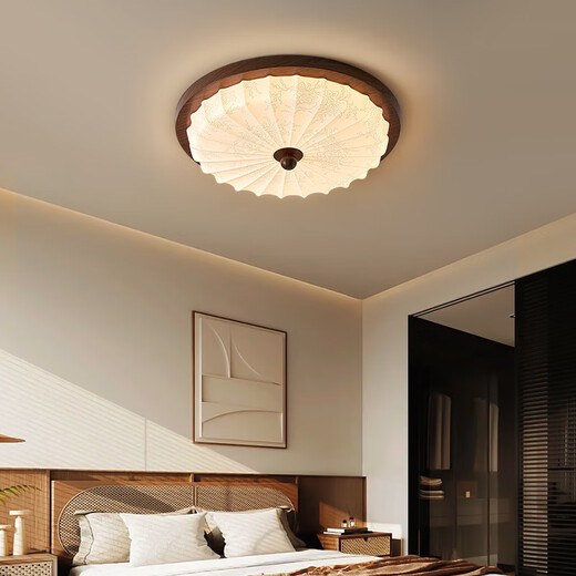 ARROW Medieval Bedroom Lamp Ceiling Lamp Retro Room Lamp Prelight Creative Master Bedroom Walnut Color Lamp Hot Selling! American Prelight Source 44cm-Three Color Segments