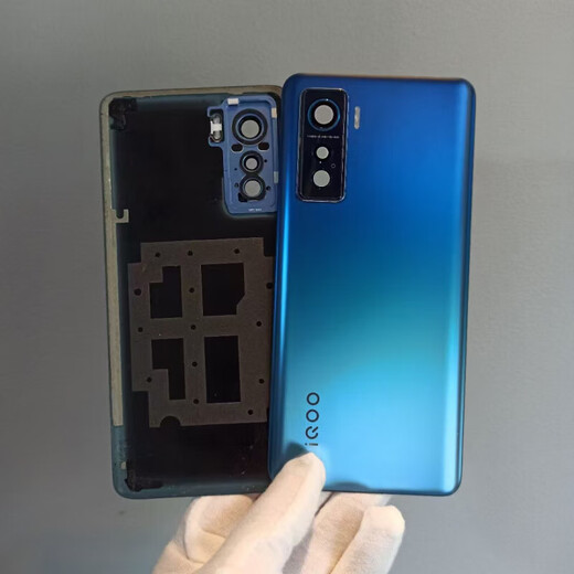 Original disassembled Iqoo5 original back cover glass IQOO5 glass back case battery back cover shell back panel screen Iqoo5 back cover Haoying black original disassembled 95 new original disassembled back cover