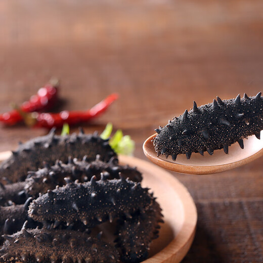 Sanruiwan Yantai Changdao bottom sown light-dried sea cucumber, dried sea cucumber, sea cucumber, seafood and aquatic products gift box, simple package, selected gift box, 40-60 heads/Jin Jin equal to 0.5 kg, 250g family pack