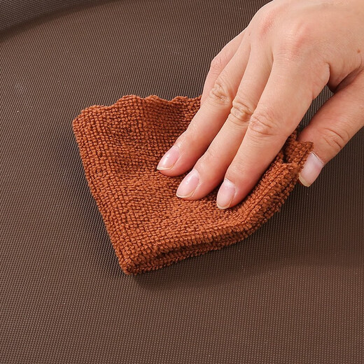 Jieyi large tray rectangular round tray non-slip tea tray plastic tray hotel serving tray food tray tray plastic brown round 35CM