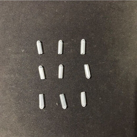 Bun Peng Thread Protective Cover Transparent Rubber Plug Protective Cap Plastic Steel Pipe Hook Hanger Cover Screw Bolt Original White Rubber Cap Cover Transparent Color Inner Diameter 7.5 (1000 pieces)