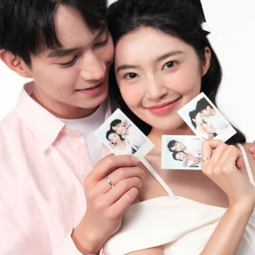 Zhenjiujiu True Love Laurel Couple Ring Silver Ring Couple Light Luxury High-end Birthday Gift for Women for Girlfriend Brand Light Luxury Gift Box True Love Laurel Silver Ring