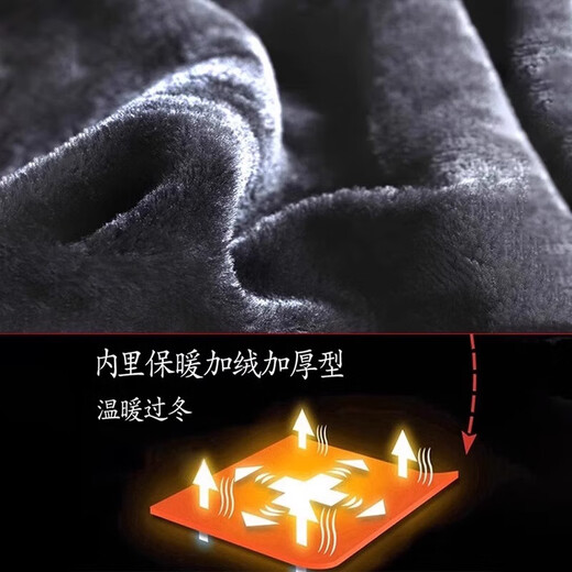 Men's winter coat, velvet and thickened cotton-padded jacket, outdoor work clothes, middle-aged large size windproof and waterproof jacket, cotton coat, A20 jacket, velvet and thickened, beige, XL, about 115-130Jin, Jin equals 0.5kg, can be worn