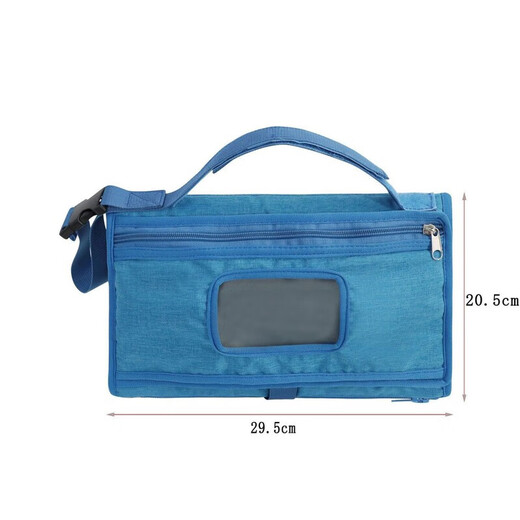 CLCEY hanging newborn diaper pad portable waterproof multi-functional baby diaper changing pad with wet wipes washable gray