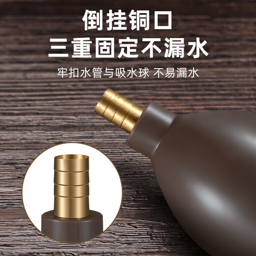 JCZS German brand universal tea tray drain pipe tea set tea table drain pipe tea table tea table drain pipe with absorbent ball corrosion-resistant drain ball with 1 meter transparent brown