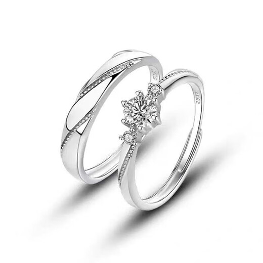 Rings for couples, closed diamond engagement rings, Valentine's Day gifts, women's models