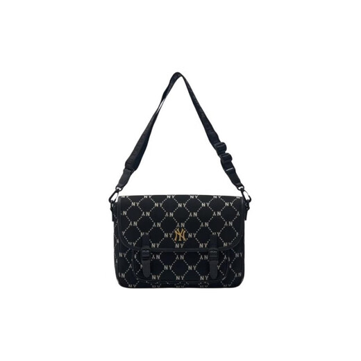 American Professional Baseball (MLB) New York Yankees Diamond Postman Bag Crossbody Bag Women's Black Black