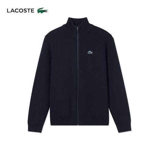 LACOSTE French crocodile men's 25 autumn and winter new golf series sweater sweater | AH4811 166 / Navy Blue XL 6