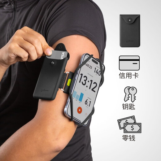 Bone running mobile phone bag arm bag sports wrist bag fitness equipment arm sleeve hollow touch screen cycling mobile phone protective cover running mobile phone strap Combo3 including L/S arm strap