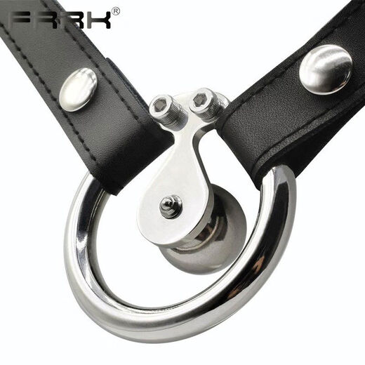 Bestia de sueño doble twist u uña de acero inoxidable placa plana negra de electrodo sm sexo macho abstinence prevención de escape castigo cb 15850 mm Bola de anillo de sujeción sólido