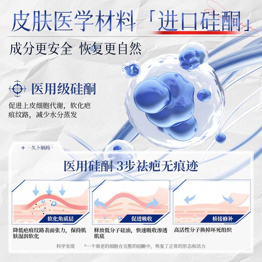 Jiubu Pharmaceutical scar patch, caesarean section scar removal, special repair medical silicone gel, surgical hyperplasia bump removal, 3 boxes