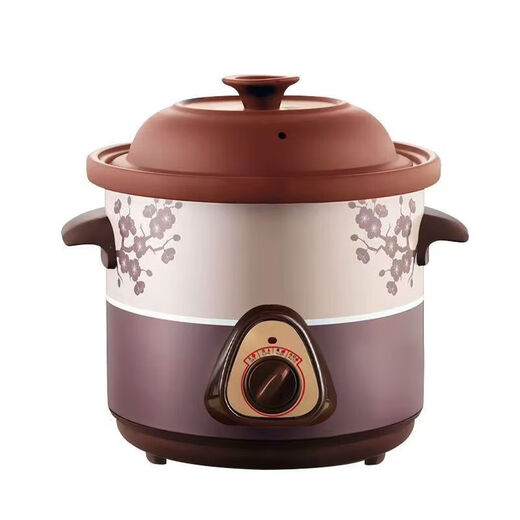 Electric stew pot, steamer, electric cooking pot, stew pot, casserole pot, stew and steam, all-in-one food supplement pot, stew soup cup, electric stew pot, electric casserole pot, soup pot, stew pot, water-proof porridge, multifunctional red porcelain electric stew pot 2.5L