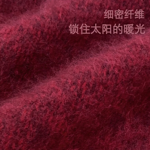 Haimuzi 100% Wool Brushed Round Neck Long Sleeve Pullover Sweater 2025 Autumn and Winter New Style Knitted Sweater Versatile Green One Size 160-165(45-55)